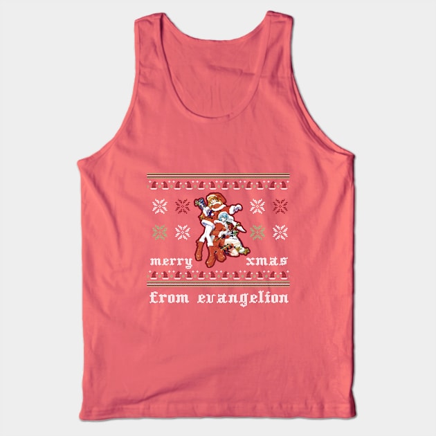 Evangelion xmas Tank Top by Koburastyle